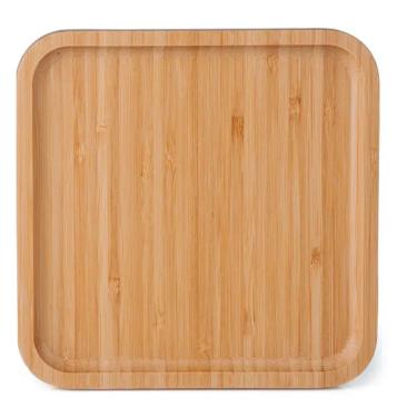 Imagem de Petisqueira Em Bambu Quadrada - 20X20X19Cm