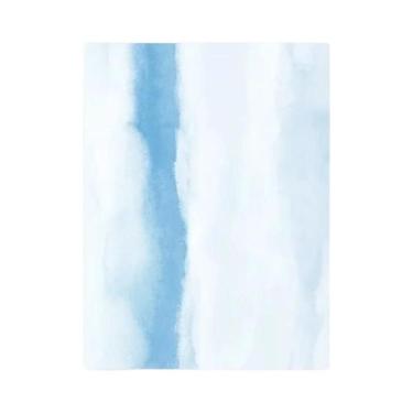 Imagem de Pintura Em Tela Moderna Abstrata De Surfista Cowgirl Azul Com Borbolet