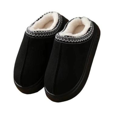 Imagem de Chinelos De Plataforma Fluffy De Inverno Para Mulheres, Quentes E Conf