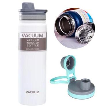 Imagem de Garrafa Térmica Aço Inox Portátil 769ml isolamento duplo Café Suco Águ