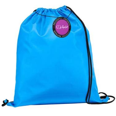 Imagem de Mochila tipo Saco Gym Sack em Nylon Dinky TopGet, Azul claro