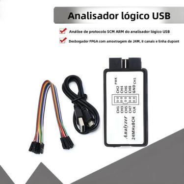 Imagem de Estardyn USB Analisador Lógico, Depurador para ARM FPGA Logic, 24MHz, 