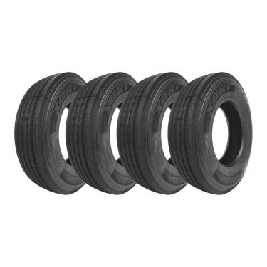 Imagem de Kit 4 Pneus XBRI Aro 22,5 275/80R22,5 Ecoway B1 18 Lonas 149/146M Liso