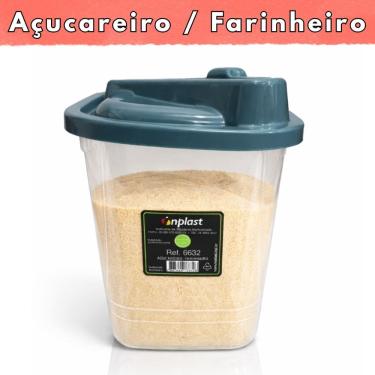 Imagem de Açucareiro / Farinheiro - Açucar ou Farinha 836ml - Ótima Vedação Inplast - PANAMI
