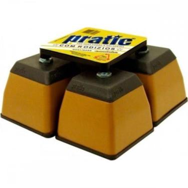 Imagem de Pe Geladeira/Fogao Plastico Quadrado Pratic Bege - MARVIPLAST