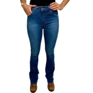 Imagem de Calca Jeans Flare Feminina Lee Hoxie Premier Flare, Azul, 38