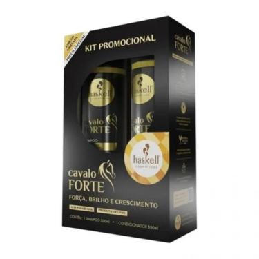 Imagem de Kit Haskell Cavalo Forte Shampoo + Condicionador Fortalecimento e Cres