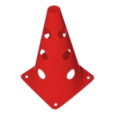 Imagem de Cone De Marcaçao Poker Com 12 Furos Para Treinamento Vermelho