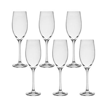 Imagem de Taça de Cristal Bohemia Para Champanhe 230 ml Megan 6 Peças - Bohemia 