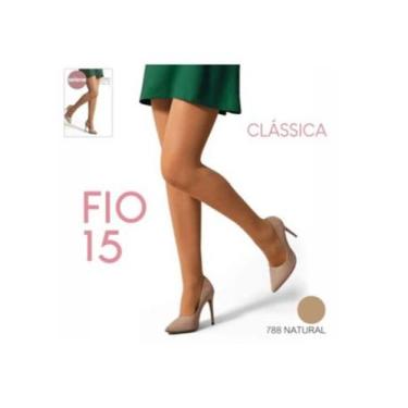 Imagem de Meia calça clássica fio 15 Selene, Natural, P