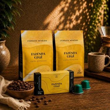 Imagem de Combo duplo de café especial  2 pacotes moído + 10 cápsulas - Fazenda 
