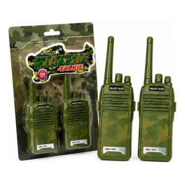 Imagem de Walk Talk Radio Comunicador Brinquedo Infantil Exercito Cor Verde - Ar