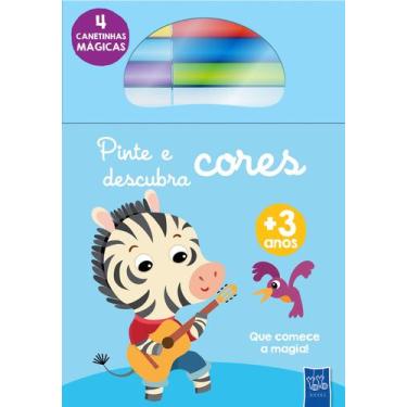 Imagem de Livro - Pinte e descubra cores: Zebra