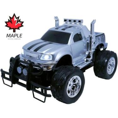 Carrinho De Controle Remoto Pickup Monster Truck - Azul - Polibrinq - Real  Brinquedos
