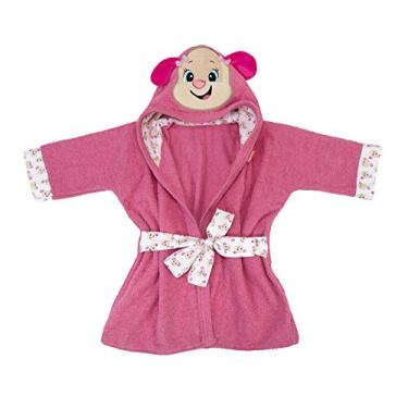 Imagem de Roupao C/Capuz Fisher-Price Colors Liso C/Bordado Tam Pp Pct C/01Un//Cachorrinha, Fisher-Price, Rosa