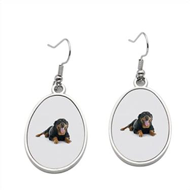 Imagem de Rottweiler 1 brinco – Brincos pendentes para meninas – Presente de festa de aniversário dos namorados