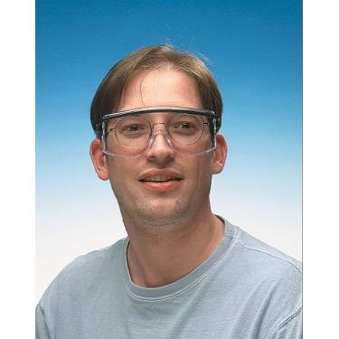 Imagem de UVEX by Honeywell 763-S2530C Astrospec Series 3001 OTG Safety Eyewear, Patriot RWB Frame, Clear Lens, Uvextreme Anti-Fog Coating (Pack of 10)