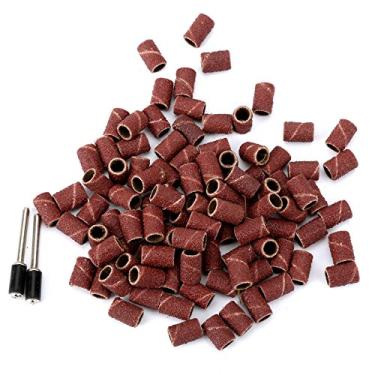 Imagem de 100 pcs 80 "unha broca de lixamento bandas gel polonês removedor ferramenta acessório para a máquina de unha elétrica broca de perfuração YYDFPIIA