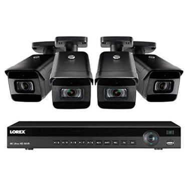 Imagem de Sistema de segurança Lorex NR9082X 8 canais w / 4 8MP LNB9232S 4K fixo bala Lens 8MP 30FPS Áudio Câmaras
