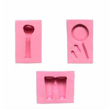 Imagem de Molde De Silicone Dpa, Binóculo, Lanterna, Pegada, Lupa, Resina, Confeitaria, Biscuit Molds Planet