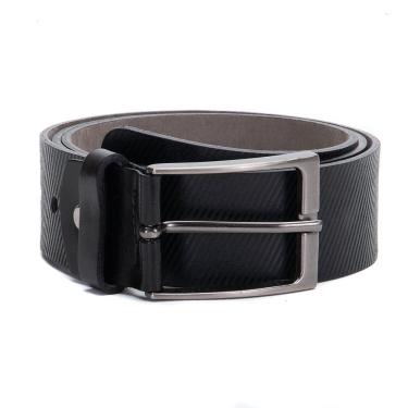 Imagem de Cinto masculino em couro Preto com ajuste