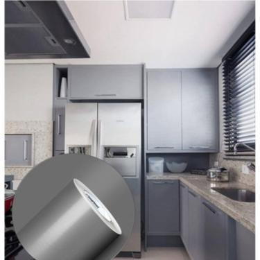 Imagem de Adesivo para envelopamento de móveis Prata 2m x 50cm