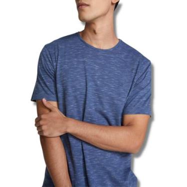 Imagem de Camiseta Masculina Hering Texturizada Vinho - Azul Médio