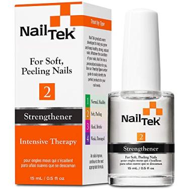 Imagem de Nail Tek Intensivo Terapia Fortalecedor 2 - para unhas macias e descascadas | Cura unhas enfraquecidas, restaurando e protegendo-as | Fórmula de proteína sela camadas de unhas para reforçar e engrossar | 0,5 Fl Oz