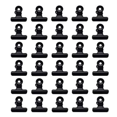 Imagem de Fannuoncc Pacote com 30 clipes de fichário de buldogue de metal preto para sacos de comida, imagens de papel, arte de pendurar para artesanato, material de escritório doméstico (3,25 polegadas)