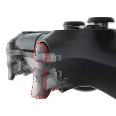 Imagem de eXtremeRate Kit de gatilho de cabelo para PlayStation 4 CUH ZCT2 controlador de botões de ombro, cabo flexível de disparo de flash personalizado para PS4 Slim Pro Controller JDM-040/050/055