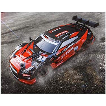 Carro de corrida RC Drift, controle remoto de 2,4 GHz com luz LED