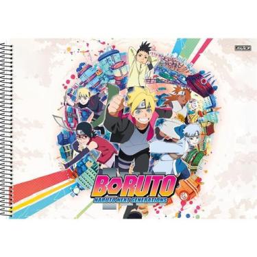 Imagem de Caderno Desenho Boruto/Naruto Grande Capa Dura 60 Folhas Sd - Sd Inova