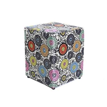 Imagem de Puff Quadrado 35x35x45cm Decorativo Estampado BF Colchões…