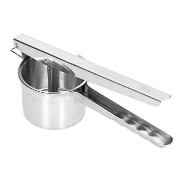 Imagem de Espremedor de batata manual de aço inoxidável para purê de batata, espremedor de alimentos para cozinha manual