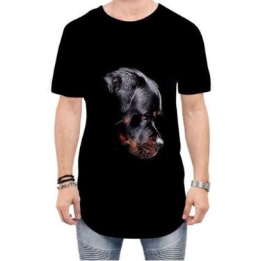 Imagem de Camiseta Long Line Rottweiler Cachorro Animal Cão 8 - Estilo Vizu