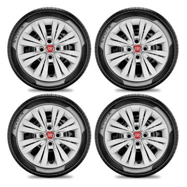 Imagem de Jogo De Calota Fiat Palio Siena Doblo Parafuso Aro 14 G245j