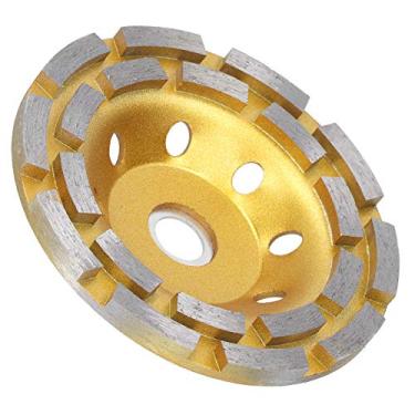 Imagem de Rebolo de duas fileiras, rebolo copo de esmerilhamento de ouro estável para esmerilhamento