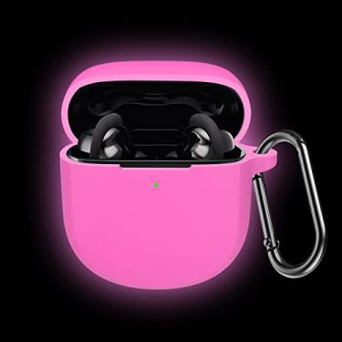Imagem de Capa rosa para novos fones de ouvido Bose QuietComfort 2 2022, capa protetora de silicone brilha no escuro Funda - LEFXMOPHY