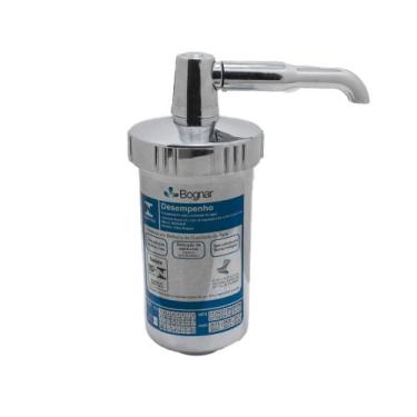 Imagem de Filtro Copo Abs Cromado para Torneira com Refil Vela Carvão Ativado Fi