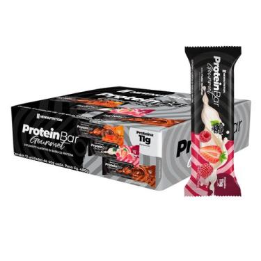 Imagem de Barra Proteica Gourmet 40g Sabor Frutas Vermelhas Caixa com 12 Unidade