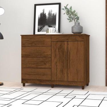 Imagem de Cômoda com Sapateira Sierra Imbuia Rústico - Mais de Casa