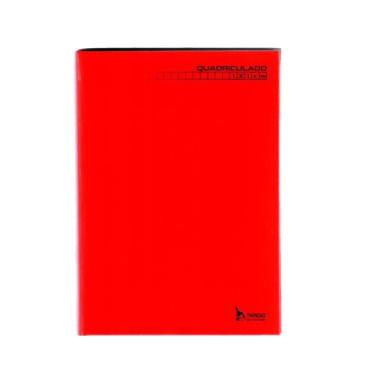 Imagem de Caderno Pedagógico C.D. Brochura 1/4 Quadriculado 1x1cm Vermelho - Tam