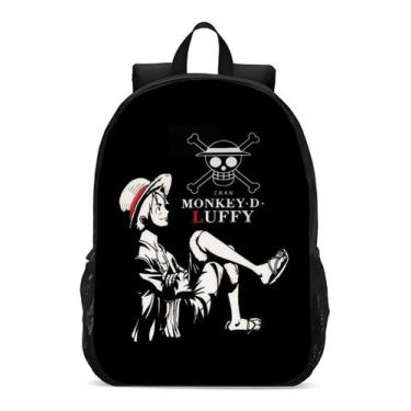 Imagem de Mochila Infanto Juvenil One Piece Anime Luffy - Geek Skin, Preto, Unis