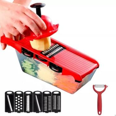 Imagem de Triturador de Vegetais e Frutas Inox Giratório Manual - Aton