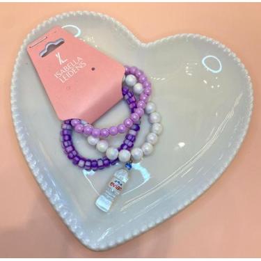 Imagem de Pulseiras de Miçanga Infantil Garrafinha (conjunto com três pulseiras)