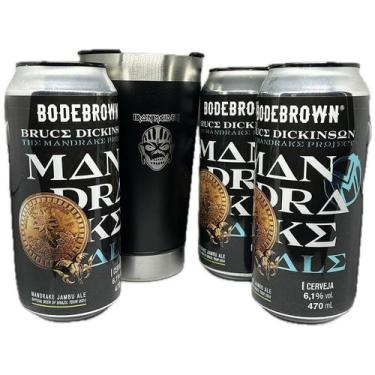 Imagem de Kit 3 Cervejas Mandrake Bruce Dickinson + Copo Térmico 500ml