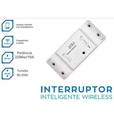 Imagem de Interruptor  Wifi Automação Residencial Wifi Kit C/2 Tecnologia Prátic