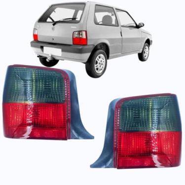 Imagem de Par Lanterna Traseira Uno Fire 2004 A 2013 Fumê