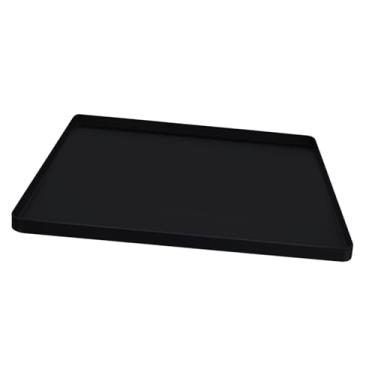 Imagem de IEUDNS Sob mini tapete de pia de gotejamento Mini Refrigerator Mini geladeira com -louças de chão de borda elevada, Preto