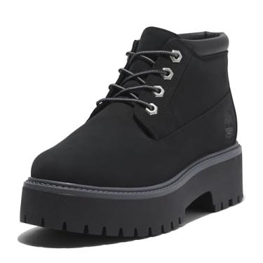Imagem de Timberland Bota feminina Stone Street Mid Lace Up Fashion Boot, Preto (Jet Black-New 2024), 5 Wide